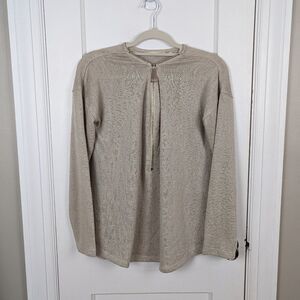 Soft Surroundings | Half Zip Valentina Long Sleeve Sweater Size Medium